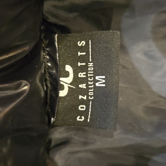 Cosarrtts Collection Black Cropped Puffer Jacket Sz M NWOT - Picture 7 of 10